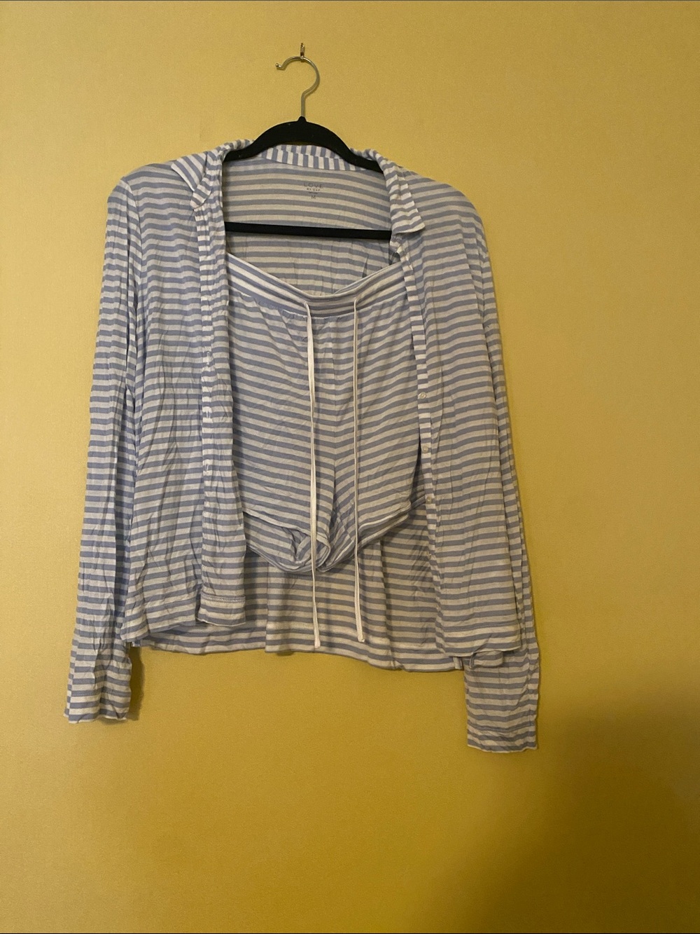 GAP Light Blue & White Striped PJ Set